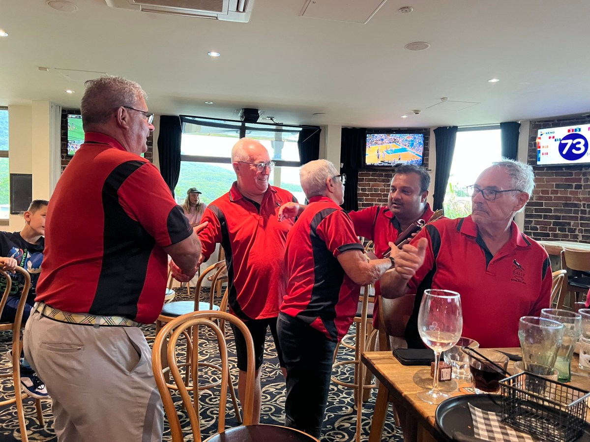 Group on the tee, March 2025